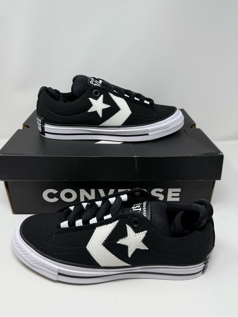 Converse Player 76 Puff Ox Low Black White Unisex Women’s 9 Men’s 7.5 New In Box